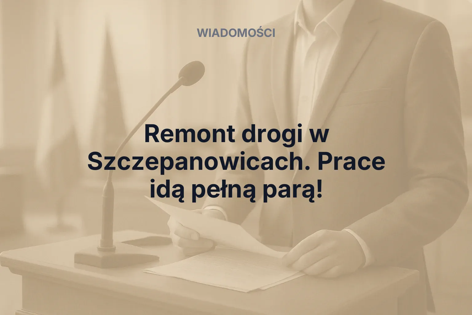 Miniatura: Remont drogi w Szczepanowicach. Prace idą pełną parą!