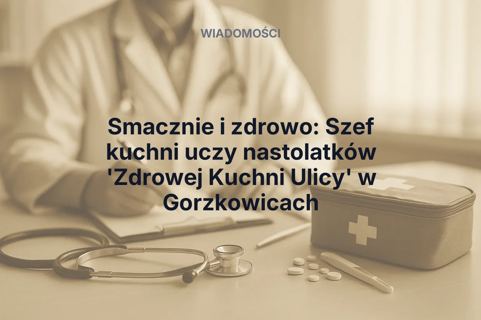 Artykuł: Smacznie i zdrowo: Szef kuchni uczy nastolatków 'Zdrowej Kuchni Ulicy' w Gorzkowicach