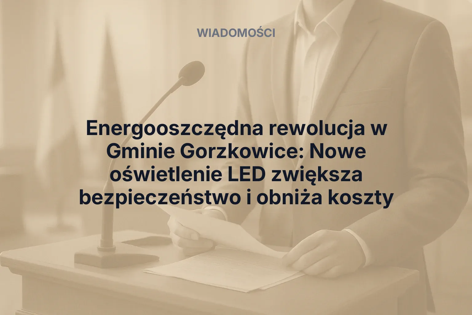 Miniatura: Energooszczędna rewolucja w Gminie Gorzkowice: Nowe oświetlenie LED zwiększa bezpieczeństwo i obniża koszty