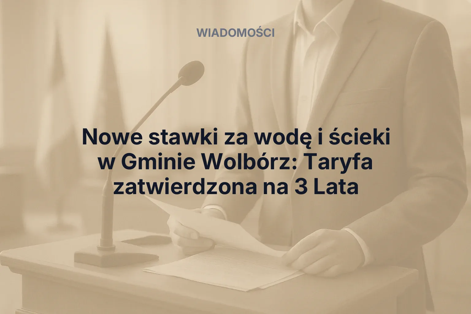 Miniatura: Nowe stawki za wodę i ścieki – Zmiany w taryfie dla mieszkańców Gminy Wolbórz