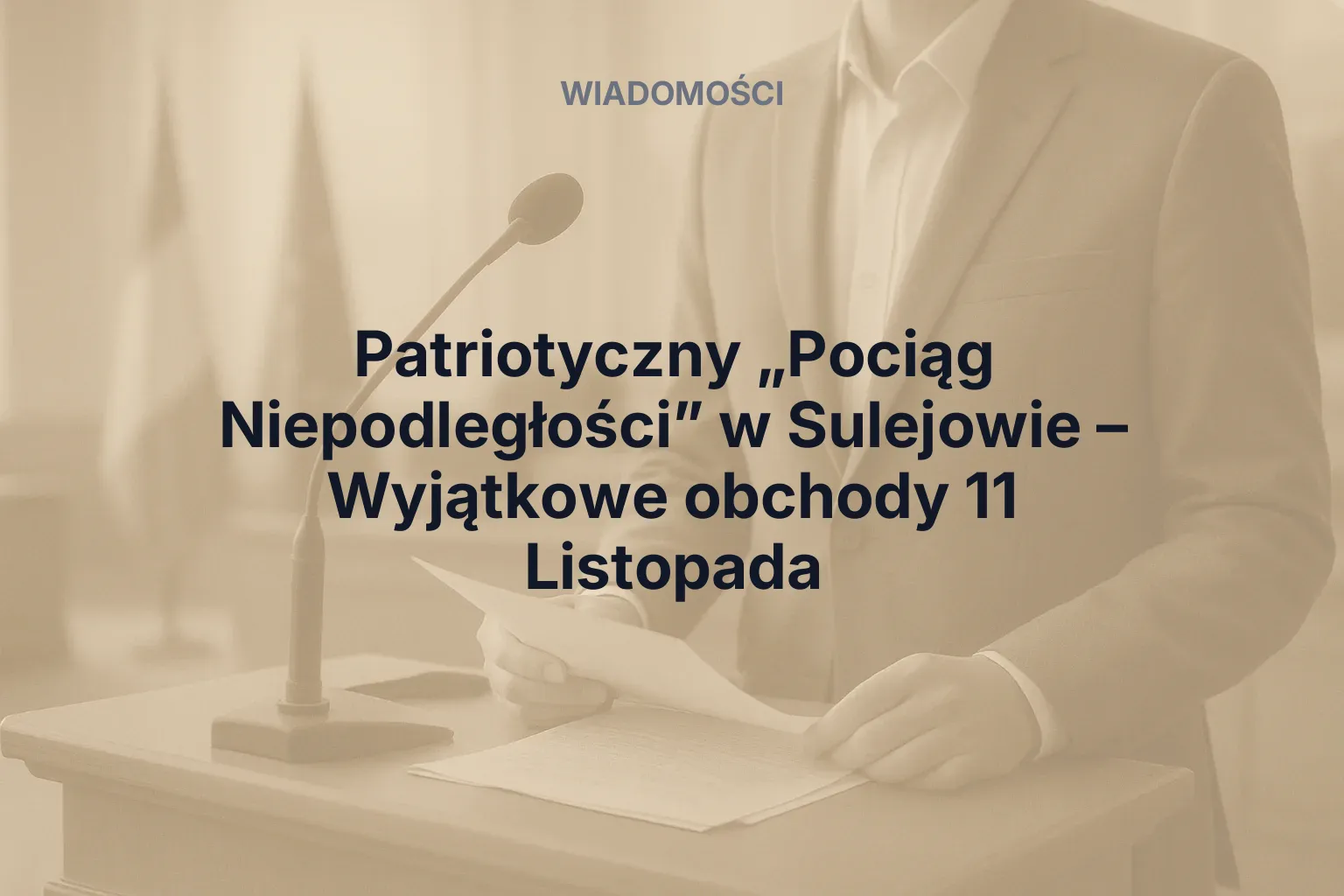 Miniatura: Patriotyczny „Pociąg Niepodległości” w Sulejowie – Wyjątkowe obchody 11 Listopada