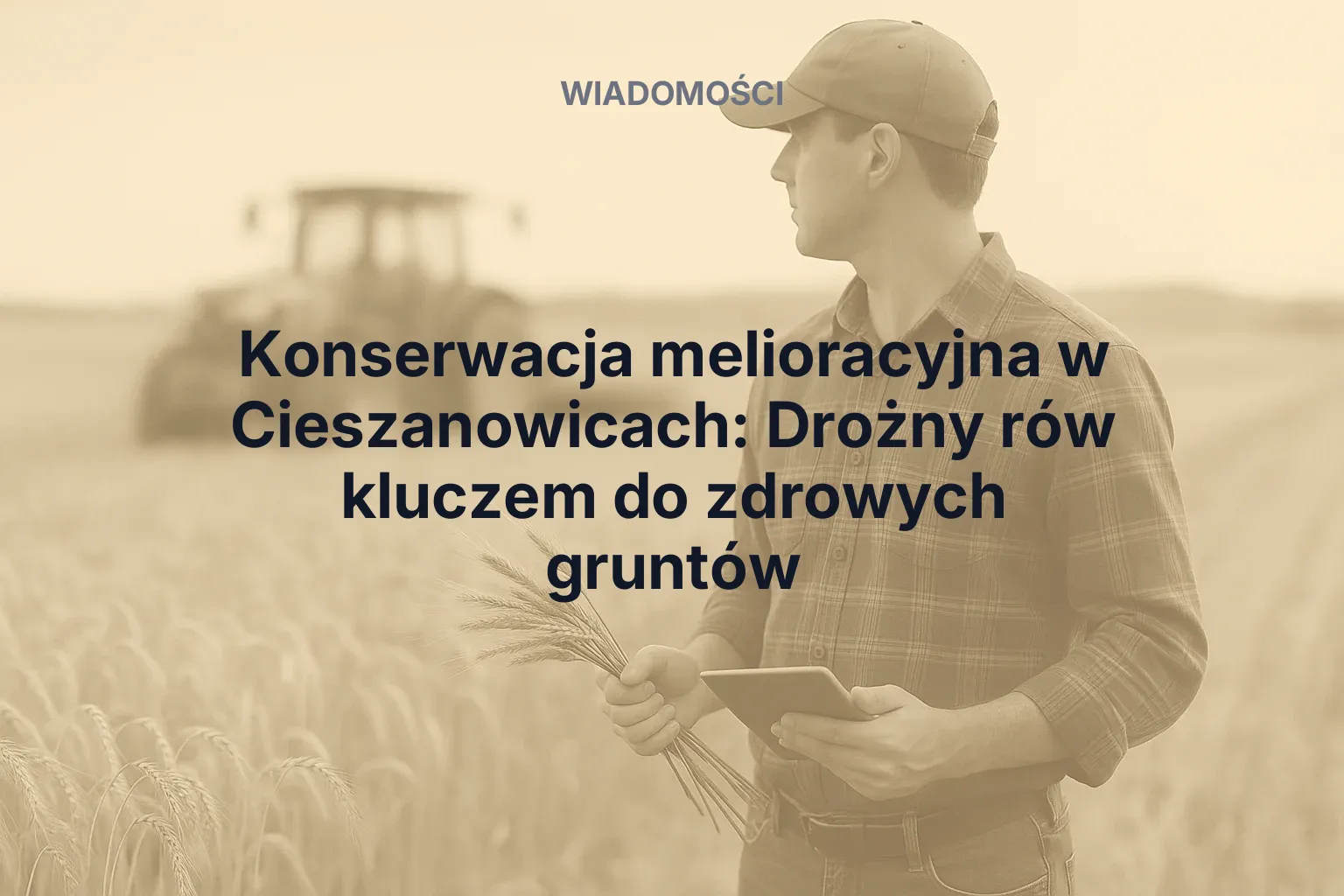 Miniatura: Konserwacja melioracyjna w Cieszanowicach: Drożny rów kluczem do zdrowych gruntów