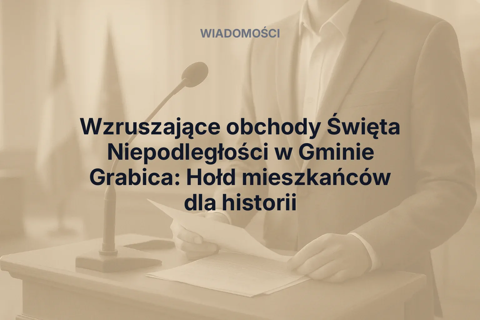 Artykuł: Wzruszające obchody Święta Niepodległości w Gminie Grabica: Hołd mieszkańców dla historii
