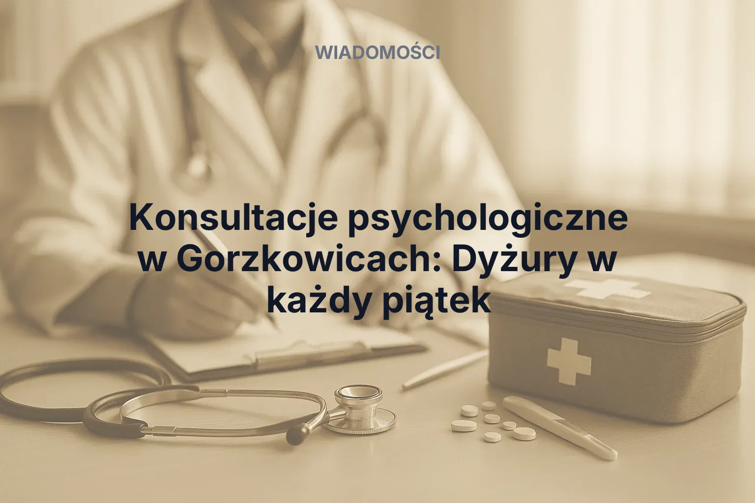 Artykuł: Konsultacje psychologiczne w Gorzkowicach: Dyżury w każdy piątek