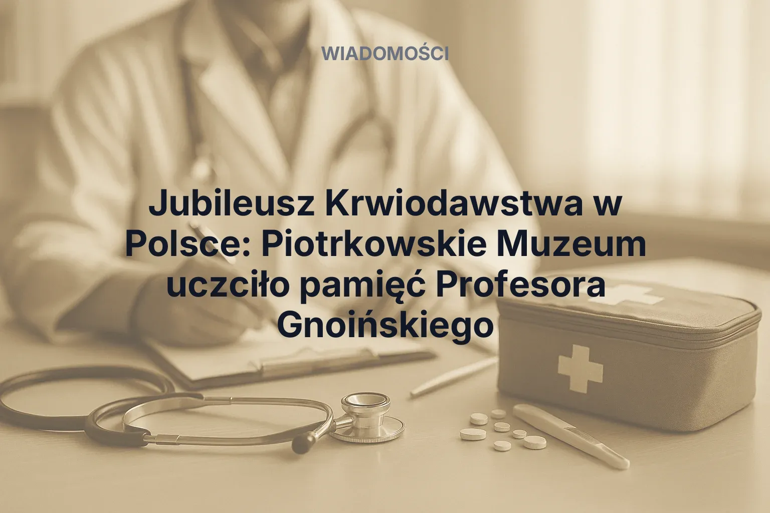 Artykuł: Jubileusz Krwiodawstwa w Polsce: Piotrkowskie Muzeum uczciło pamięć Profesora Gnoińskiego