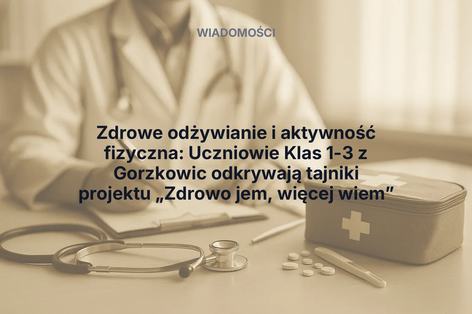 Artykuł: Zdrowe odżywianie i aktywność fizyczna: Uczniowie Klas 1-3 z Gorzkowic odkrywają tajniki projektu „Zdrowo jem, więcej wiem”