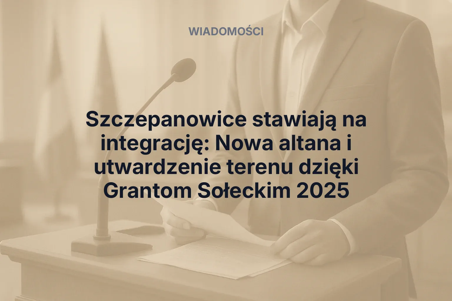 Miniatura: Szczepanowice stawiają na integrację: Nowa altana i utwardzenie terenu dzięki Grantom Sołeckim 2025