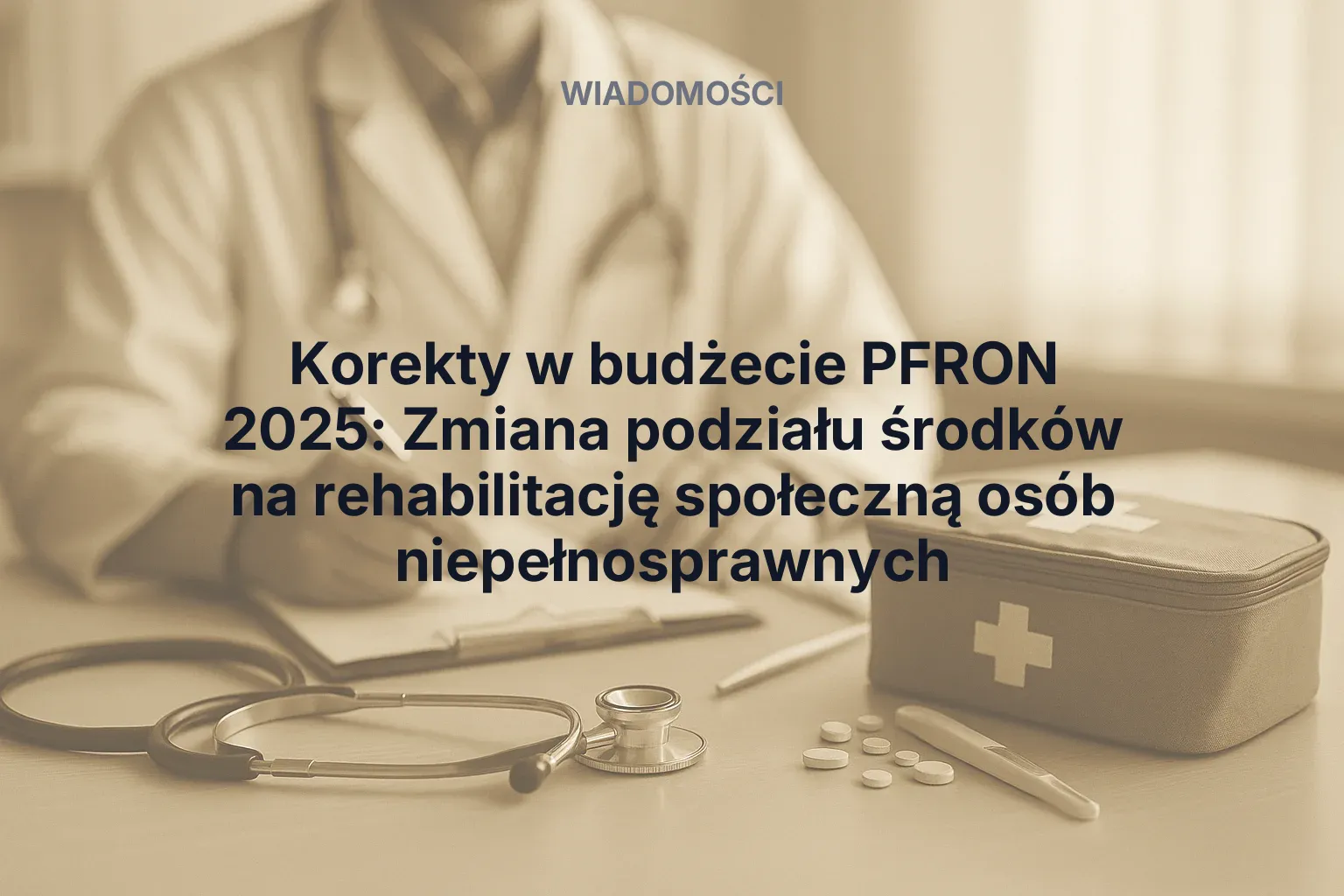 Artykuł: Korekty w budżecie PFRON 2025: Zmiana podziału środków na rehabilitację społeczną osób niepełnosprawnych