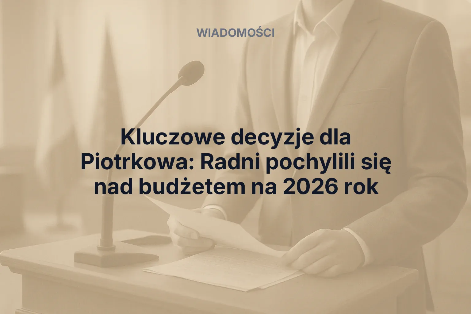 Miniatura: Kluczowe decyzje dla Piotrkowa: Radni pochylili się nad budżetem na 2026 rok