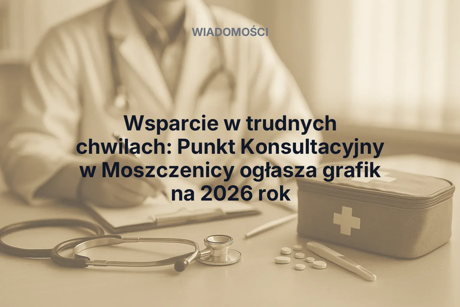 Artykuł: Wsparcie w trudnych chwilach: Punkt Konsultacyjny w Moszczenicy ogłasza grafik na 2026 rok
